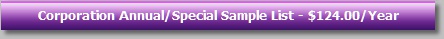 Corporation Annual/Special Sample List