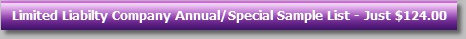 Limited Liabilty Company Annual/Special Sample List